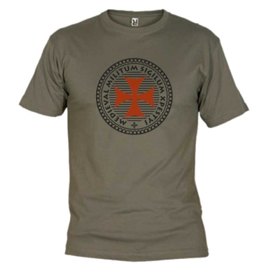 Camiseta Kaki símboloTemplarios