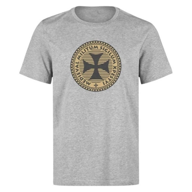 Camiseta gris símboloTemplarios