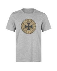 Camiseta gris símboloTemplarios