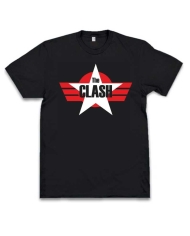 Camiseta negra The Clash Estrella Camiseta negra The Clash Estrella