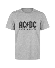 Camiseta Ac Dc Back in Black gris