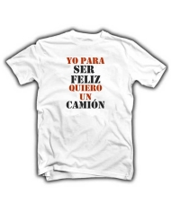 Camiseta blanca personalizada frase