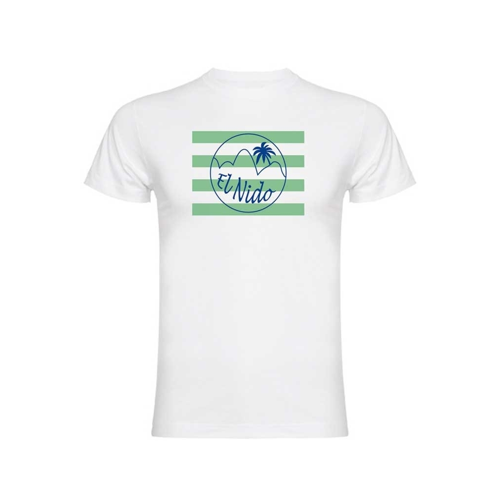 Camiseta el nido a rayas (verde)