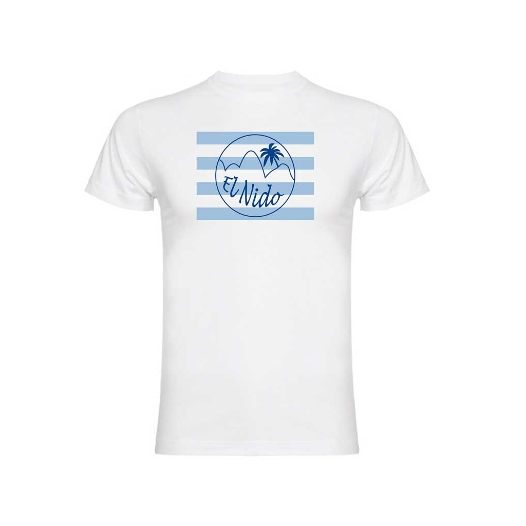 Camiseta el nido a rayas (azul)