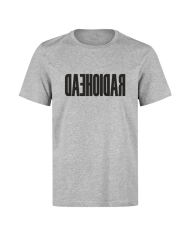 Camiseta Radiohead gris letrero