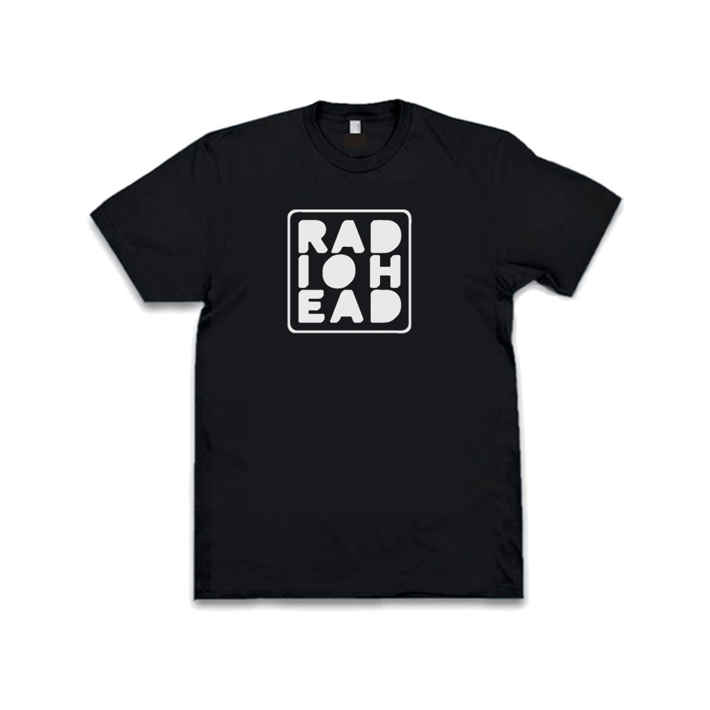 Camiseta Radiohead negra letrero