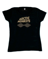 Camiseta mujer Arctic Monkeys dorado