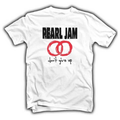 Camiseta Pearl Jam don´t give up.