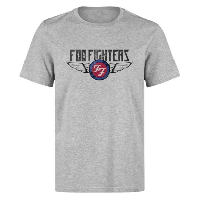 Camiseta gris Foo Fighters alas Camiseta gris Foo Fighters alas