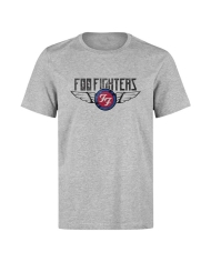 Camiseta gris Foo Fighters alas