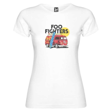 Camiseta mujer Foo Fighters furgo Camiseta mujer Foo Fighters furgo
