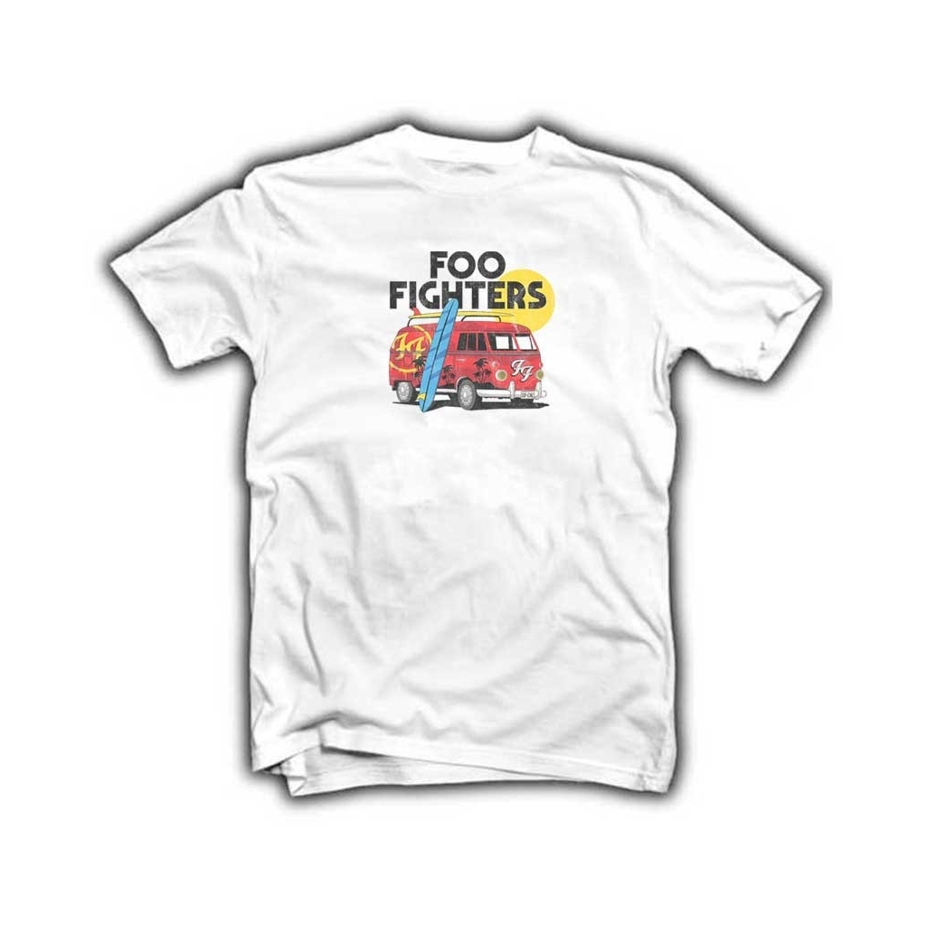 Reunión Leo un libro Mejor Camiseta Foo Fighters furgo van.