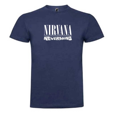 Camiseta azul Nirvana nevermind