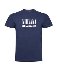 Camiseta azul Nirvana nevermind Camiseta azul Nirvana nevermind