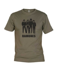 Camiseta Grupo Ramones Kaki Camiseta Grupo Ramones Kaki