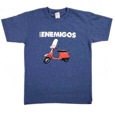 Camiseta Los enemigos Vespa azul