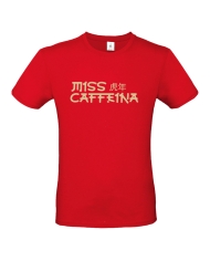 Camiseta gris Miss Caffeina tigre