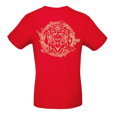 Camiseta roja Miss Caffeina tigre Camiseta roja Miss Caffeina tigre