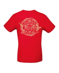 Camiseta roja Miss Caffeina tigre