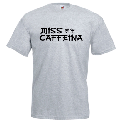 Camiseta gris Miss Caffeina tigre Camiseta gris Miss Caffeina tigre