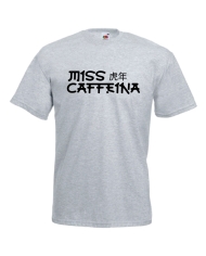 Camiseta azul Miss Caffeina tigre
