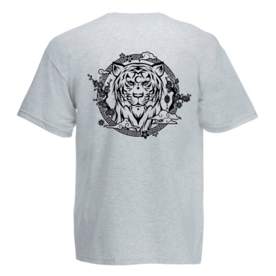 Camiseta gris Miss Caffeina tigre Camiseta gris Miss Caffeina tigre