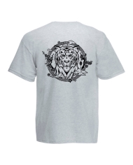 Camiseta gris Miss Caffeina tigre