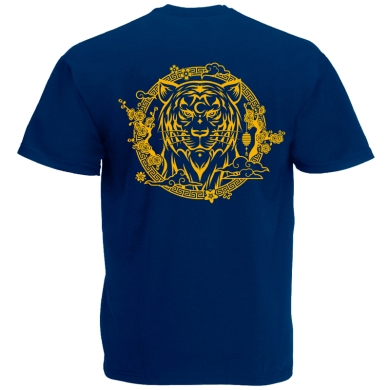Camiseta azul Miss Caffeina tigre Camiseta azul Miss Caffeina tigre