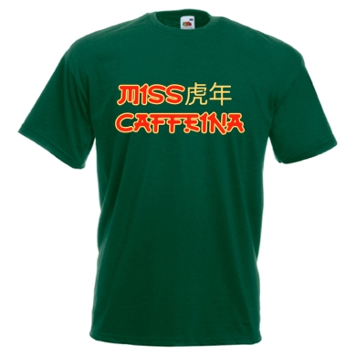 Camiseta verde Miss Caffeina tigre Camiseta verde Miss Caffeina tigre