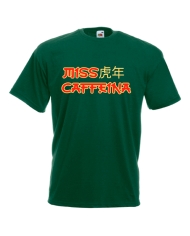 Camiseta verde Miss Caffeina tigre