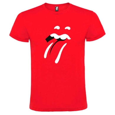 Camiseta Rolling Stones roja