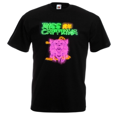 Camiseta Miss Caffeina tigre neón Camiseta Miss Caffeina tigre neón