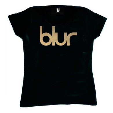 Camiseta mujer Blur logo dorado