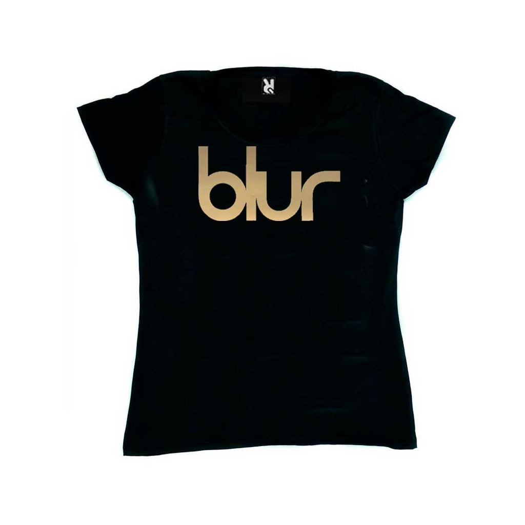 Camiseta mujer Blur logo dorado