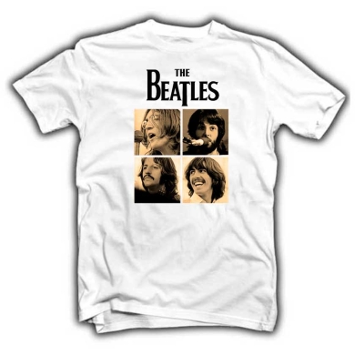 Camiseta The Beatles sepia