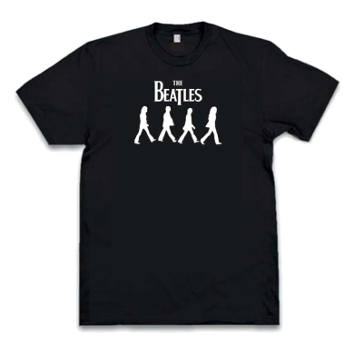 Camiseta The Beatles negra