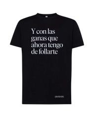 Camiseta Lori Meyers negra. Y con las ganas...