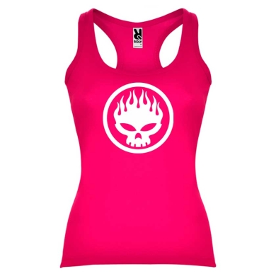 Camiseta mujer The offspring tirantes fucsia