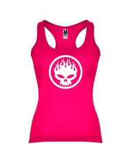 Camiseta mujer The offspring tirantes fucsia