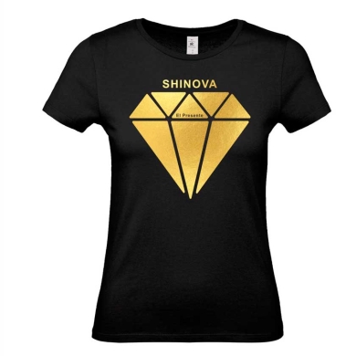 Camiseta mujer Shinova El presente oro
