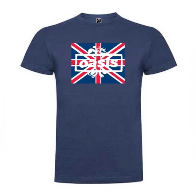 Camiseta azul Oasis Union Jack