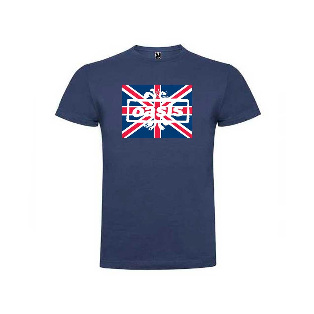 Camiseta azul Oasis Union Jack