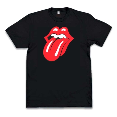 Camiseta Rolling Stones negra