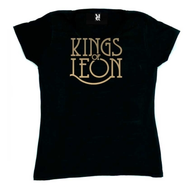 Camiseta mujer Kings of leon logo dorado