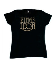 Camiseta mujer Kings of leon logo dorado Camiseta mujer Kings of leon logo dorado