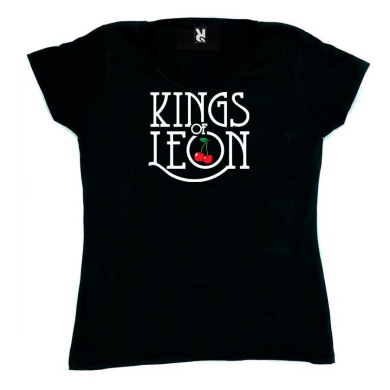 Camiseta mujer Kings of leon logo cerezas