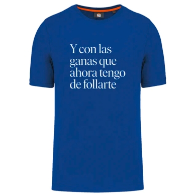 Camiseta azul Lori Meyers y con las ganas