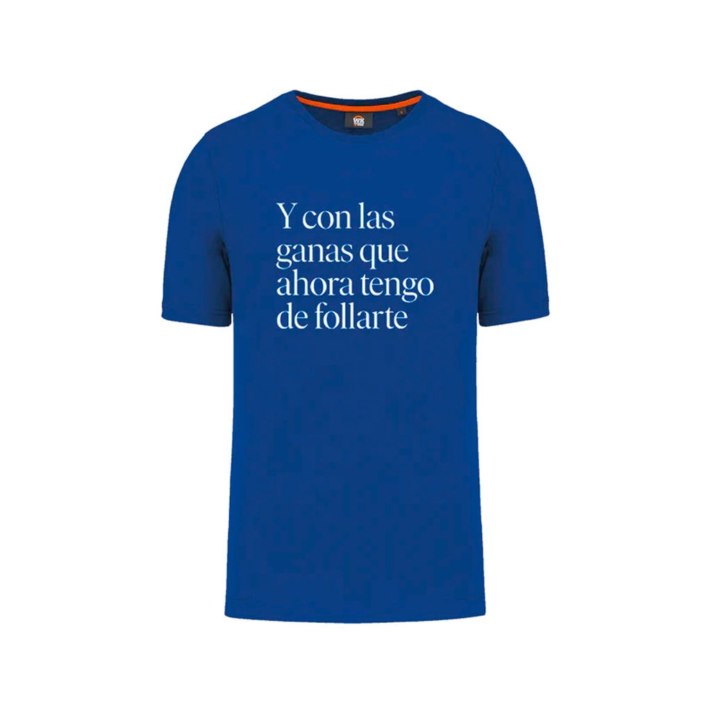 Camiseta azul Lori Meyers y con las ganas