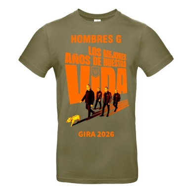 Camiseta Kaki Hombres G setlist
