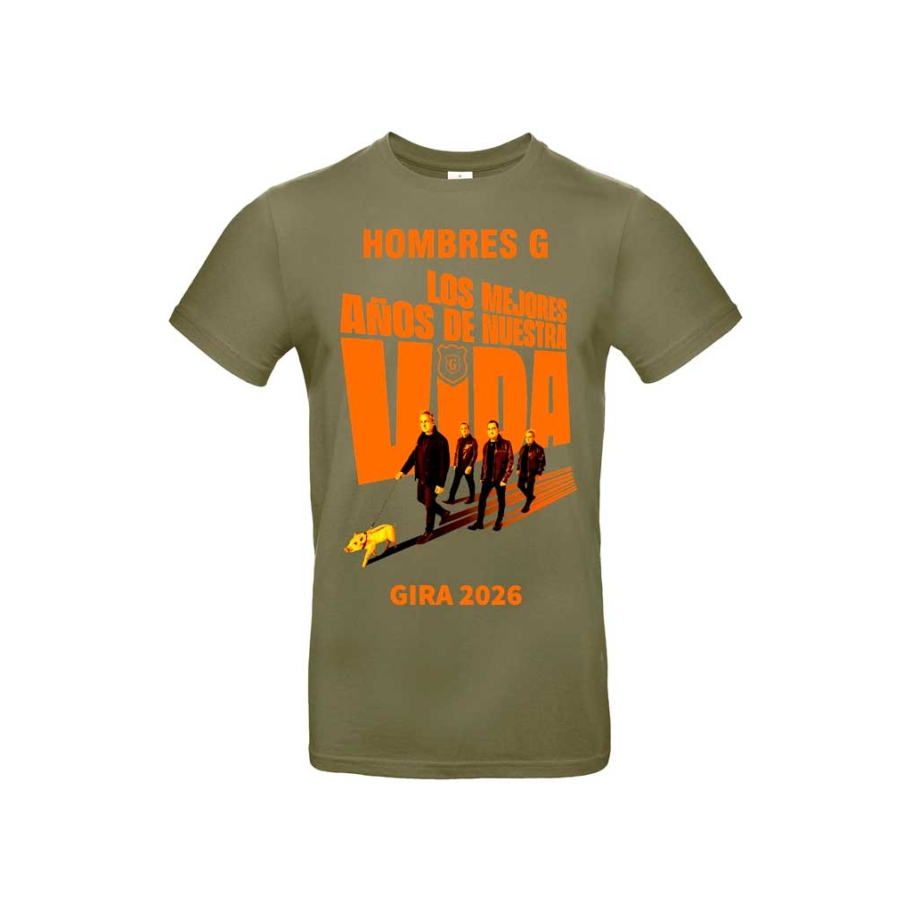 Camiseta Kaki Hombres G setlist